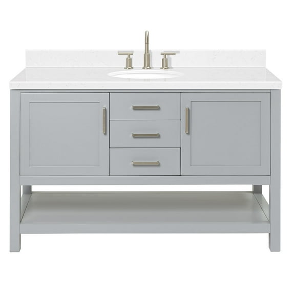 Ariel R054scqovo Bayhill 54" Free Standing Single Basin Vanity Set - Grey