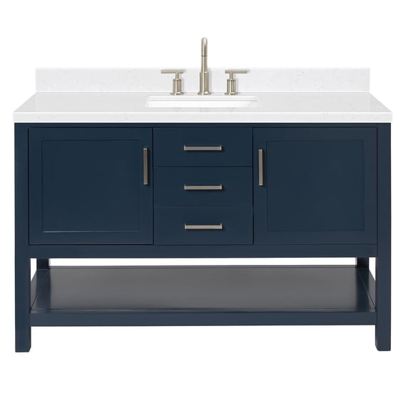 Ariel R054SCQRVOMNB Bayhill 54" Free Standing Single Basin Vanity Set - Blue