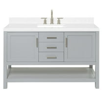 Ariel R054scqrvo Bayhill 54" Free Standing Single Basin Vanity Set - Grey