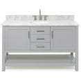 thumbnail image 1 of Ariel R055scw2ovo Bayhill 55" Free Standing Single Oval Basin Vanity Set - Grey, 1 of 7