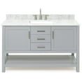 thumbnail image 1 of Ariel R055scw2rvo Bayhill 55" Free Standing Single Rectangular Basin Vanity Set - Grey, 1 of 7