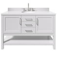 thumbnail image 1 of Ariel R055SWQOVOWHT Bayhill 54" Free Standing Single Basin Vanity Set - White, 1 of 7
