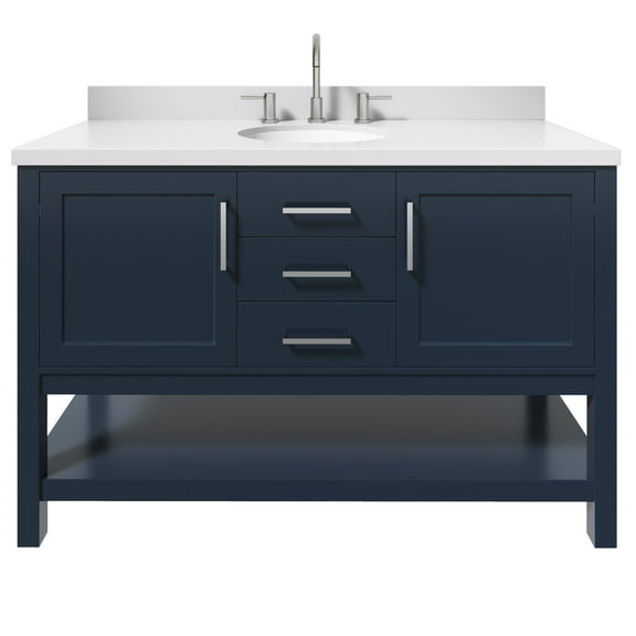Ariel R055swqovo Bayhill 54" Free Standing Single Basin Vanity Set - Blue
