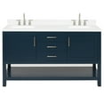 thumbnail image 1 of Ariel R060DCQRVOMNB Bayhill 60" Free Standing Double Basin Vanity Set - Blue, 1 of 7