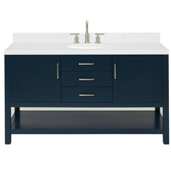 Ariel R060scqovo Bayhill 60" Free Standing Single Basin Vanity Set - Blue