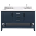 thumbnail image 1 of Ariel R061DWQRVOMNB Bayhill 60" Free Standing Double Basin Vanity Set - Blue, 1 of 7
