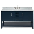 thumbnail image 1 of Ariel R061scw2ovo Bayhill 61" Free Standing Single Oval Basin Vanity Set - Blue, 1 of 7