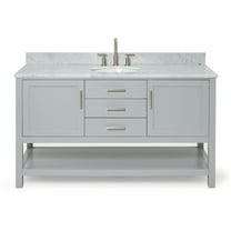 Ariel R061scw2ovo Bayhill 61" Free Standing Single Oval Basin Vanity Set - Grey