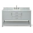 thumbnail image 1 of Ariel R061scw2rvo Bayhill 61" Free Standing Single Rectangular Basin Vanity Set - Grey, 1 of 7