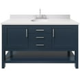 thumbnail image 1 of Ariel R061SWQOVOMNB Bayhill 60" Free Standing Single Basin Vanity Set - Blue, 1 of 7
