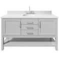 thumbnail image 1 of Ariel R061SWQOVOGRY Bayhill 60" Free Standing Single Basin Vanity Set - Grey, 1 of 7