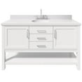 thumbnail image 1 of Ariel R061SWQOVOWHT Bayhill 60" Free Standing Single Basin Vanity Set - White, 1 of 7