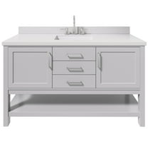 Ariel R061swqrvo Bayhill 60" Free Standing Single Basin Vanity Set - Grey