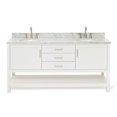 thumbnail image 1 of Ariel R073dcw2ovo Bayhill 72" Free Standing Double Basin Vanity Set - White, 1 of 7