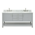 thumbnail image 1 of Ariel R073dcw2rvo Bayhill 72" Free Standing Double Basin Vanity Set - Grey, 1 of 7
