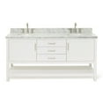 thumbnail image 1 of Ariel R073dcwovo Bayhill 72" Free Standing Double Basin Vanity Set - White, 1 of 7