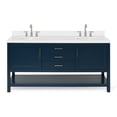 thumbnail image 1 of Ariel R073dwqovo Bayhill 72" Free Standing Double Basin Vanity Set - Midnight Blue / Pure, 1 of 7