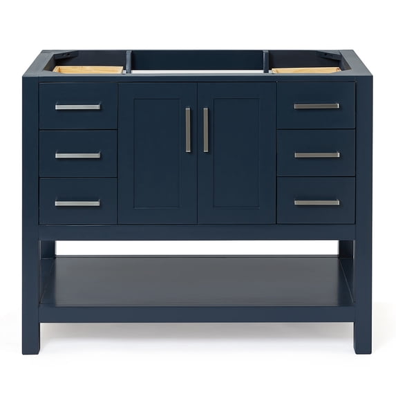 Ariel S042S-BC-MNB Magnolia 42" Single Free Standing Vanity Cabinet Only - Blue