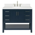 thumbnail image 1 of Ariel S042SCQOVOMNB Magnolia 42" Free Standing Single Basin Vanity Set - Blue, 1 of 7