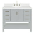 thumbnail image 1 of Ariel S042SCQOVOGRY Magnolia 42" Free Standing Single Basin Vanity Set - Grey, 1 of 7