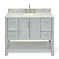 thumbnail image 1 of Ariel S043SCW2OVOGRY Magnolia 42" Free Standing Single Basin Vanity Set - Grey, 1 of 7