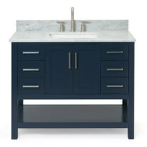 Ariel S043scw2rvo Magnolia 42" Free Standing Single Basin Vanity Set - Midnight Blue /