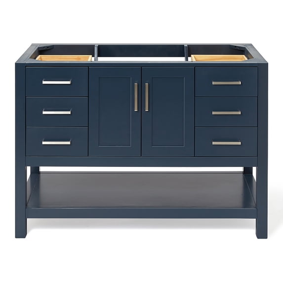 Ariel S048S-BC-MNB Magnolia 48" Single Free Standing Vanity Cabinet Only - Blue