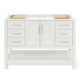 thumbnail image 1 of Ariel S048s-Bc Magnolia 48" Single Free Standing Vanity Cabinet Only - White, 1 of 7