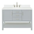 thumbnail image 1 of Ariel S048scqovo Magnolia 48" Free Standing Single Basin Vanity Set - Grey, 1 of 7