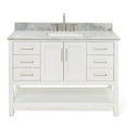 thumbnail image 1 of Ariel S049SCW2RVOWHT Magnolia 48" Free Standing Single Basin Vanity Set - White, 1 of 7