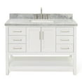 thumbnail image 1 of Ariel S049SCWRVOWHT Magnolia 48" Free Standing Single Basin Vanity Set - White, 1 of 7