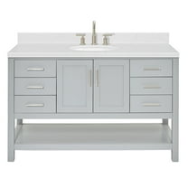 Ariel S054scqovo Magnolia 54" Free Standing Single Basin Vanity Set - Grey