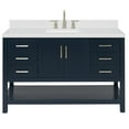 thumbnail image 1 of Ariel S054scqrvo Magnolia 54" Free Standing Single Basin Vanity Set - Blue, 1 of 7