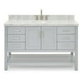 thumbnail image 1 of Ariel S055scwovo Magnolia 54" Free Standing Single Basin Vanity Set - Grey, 1 of 7