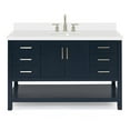 thumbnail image 1 of Ariel S055swqovo Magnolia 54" Free Standing Single Basin Vanity Set - Midnight Blue / Pure, 1 of 7