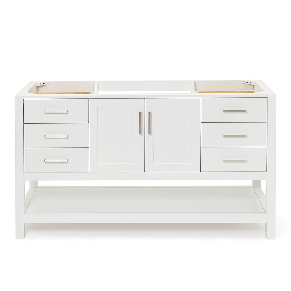 Magnolia 60'' White Single Freestanding Bathroom Vanity Base