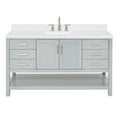 thumbnail image 1 of Ariel S060scqrvo Magnolia 60" Free Standing Single Basin Vanity Set - Grey, 1 of 7