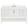 thumbnail image 1 of Ariel S060SCQRVOWHT Magnolia 60" Free Standing Single Basin Vanity Set - White, 1 of 7