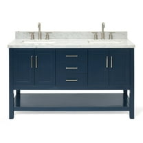 Ariel S061dcwrvo Magnolia 60" Free Standing Single Basin Vanity Set - Midnight Blue /