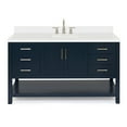 thumbnail image 1 of Ariel S061SWQRVOMNB Magnolia 60" Free Standing Single Basin Vanity Set - Midnight Blue /, 1 of 7