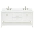 thumbnail image 1 of Ariel S072DCQOVOWHT Magnolia 72" Free Standing Double Basin Vanity Set - White, 1 of 7