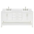 thumbnail image 1 of Ariel S072dcqrvo Magnolia 72" Free Standing Double Basin Vanity Set - White, 1 of 7