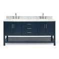 thumbnail image 1 of Ariel S073DCW2RVOMNB Magnolia 72" Free Standing Double Basin Vanity Set - Midnight Blue /, 1 of 7
