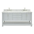 thumbnail image 1 of Ariel S073DCWOVOGRY Magnolia 72" Free Standing Double Basin Vanity Set - Grey, 1 of 7