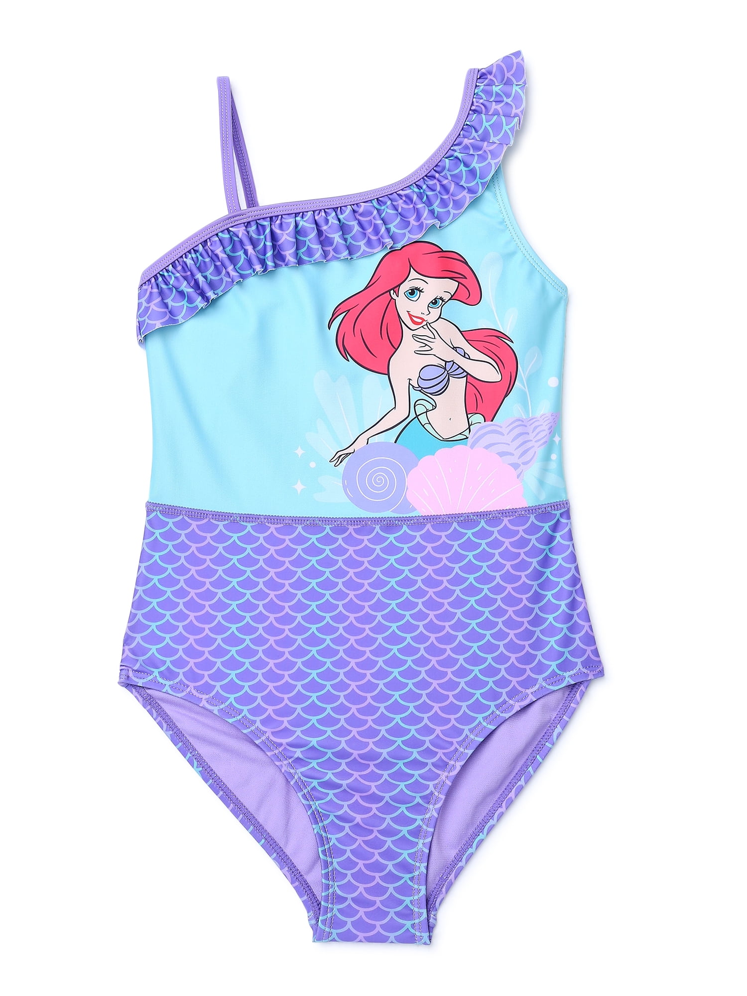 Disney Ariel One Piece Swimsuit Girls Sizes 4 5 7 8 Walmart