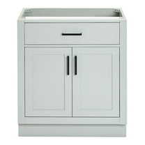 Ariel Hepburn 30 In. Single Sink Base Cabinet In Grey