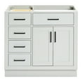 thumbnail image 1 of Ariel Hepburn 36 In. Right Offset Single Sink Base Cabinet In Grey, 1 of 10