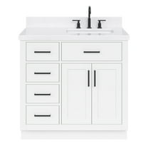Ariel T036srcqrvo Hepburn 36" Free Standing Single Basin Vanity Set - White