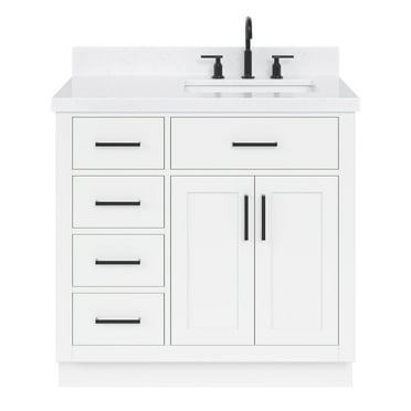 Ariel T036srcqrvo Hepburn 36" Free Standing Single Basin Vanity Set - White