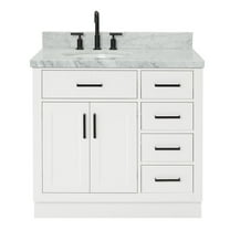 Ariel T037slcwovo Hepburn 37" Free Standing Single Basin Vanity Set - White